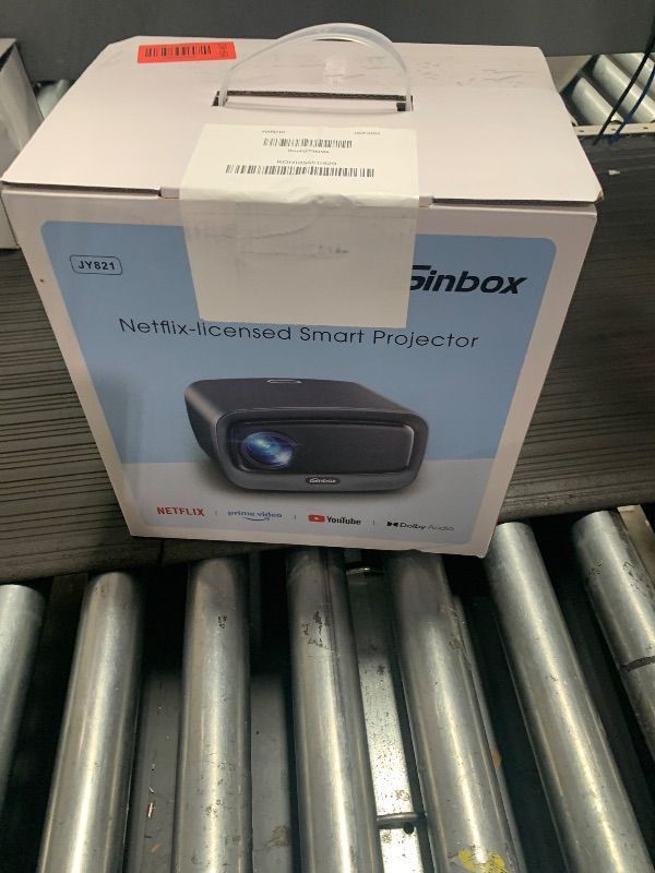 Photo 1 of [2500 ANSI/Auto Focus/Built-in APPS] Smart Projector 4K with WiFi 6 and Bluetooth 5.3, 6D Keystone Outdoor Movie Projector with Netflix& 36W Dolby Audio Plus HDR10+ Home Theater Ceiling Upgraded