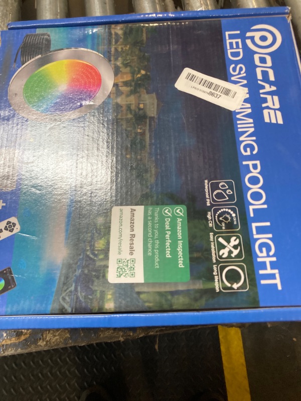 Photo 1 of ***UPDATED 5/2***PoCare 60ft Led Smart Pool Lights for Inground Pool with 3 Control Way (App/Remote/Controller), 54W 10 Inch Color Changing Underwater Swimming PoolLight for 10" Large Wet Niches