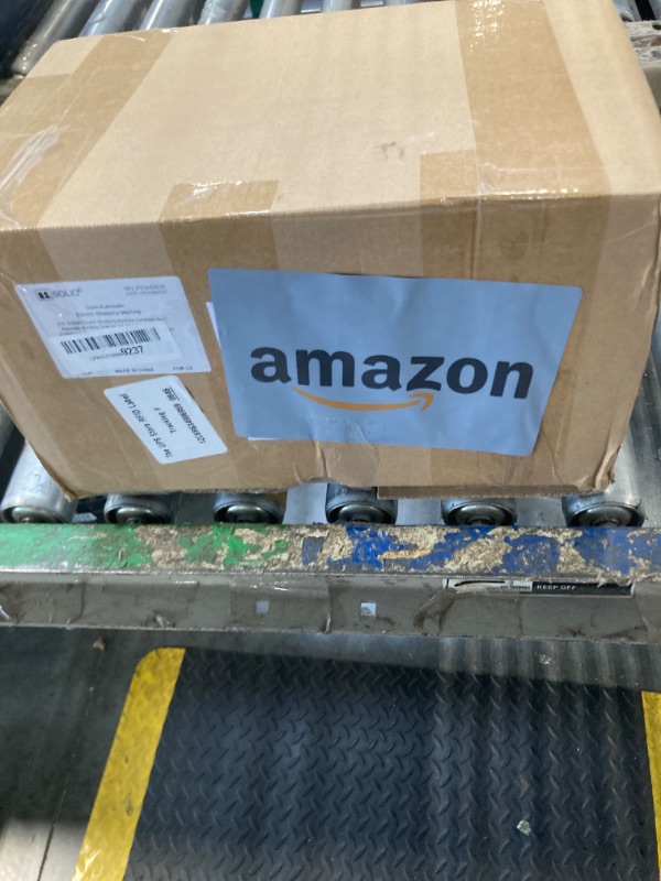 Photo 1 of **DIRTY/USED**
U.S. Solid Electric Strapping Machine, Handheld Semi-Automatic Banding Tool for 1/2"-5/8" PP&PET Straps, Adjustable Tension, 2x 3000mAh Rechargeable Batteries, Cordless Pallet Baler for Medium Package