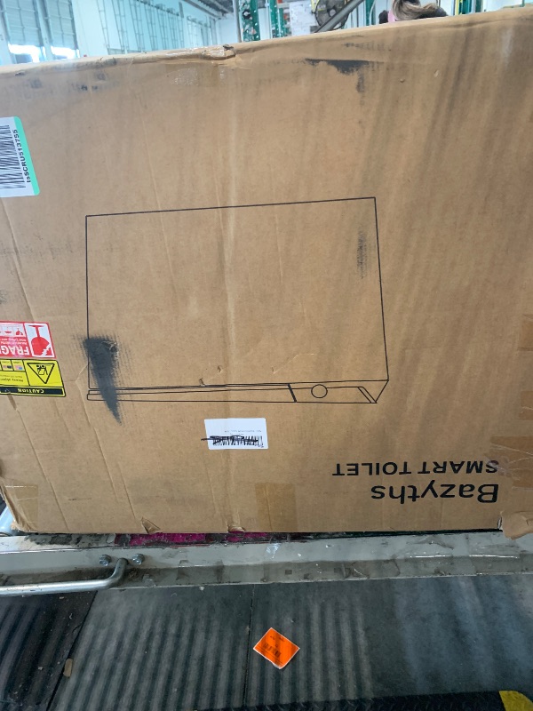 Photo 1 of ***FOR PARTS ONLY - MISSING PIECES/ NON FUNCTIONAL - AS IS NO RETURNS SALE FINAL*** Bazyths Luxury Smart Toilet with Built-in Tank & Bidet– Ultra-Quiet 4s Flush, Foam Shield for Splash-Free, Auto Open/Close Lid, Foot Sensor, Dual User Memory, 12” Rough-In
