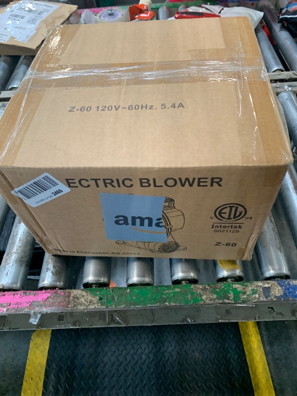 Photo 1 of ****PARTIAL SET - BLOWER ONLY**** WELLFUNTIME Inflatable Bouncy Castle & Bounce House with Slide, 15.3ft x 14.7ft, Jumping Castle with Blower, Dartboard, Dual Basketball Hoop, Dual Kicking Boards, Jumping Area for 6 Kids