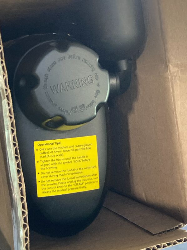 Photo 1 of ** heavily used**
XIXUBX Coffee Machine, 3.5 Bar Espresso & Cappuccino Machine with Steam Wand, Compact Design Coffee Maker for Latte, Safety Lock & Tritan Cups, 800w, Black