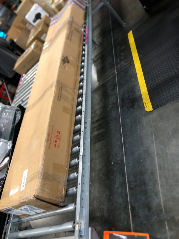 Photo 1 of **incomplete set, only 1 of 2 boxes** FAVSH Upholstered Daybed with Trundle, Full Size Day Bed w/Button-Tufted Back and Piping on Waved-Shape Arms for Bedroom or Guest Room, No Box Spring Required, Light Gray