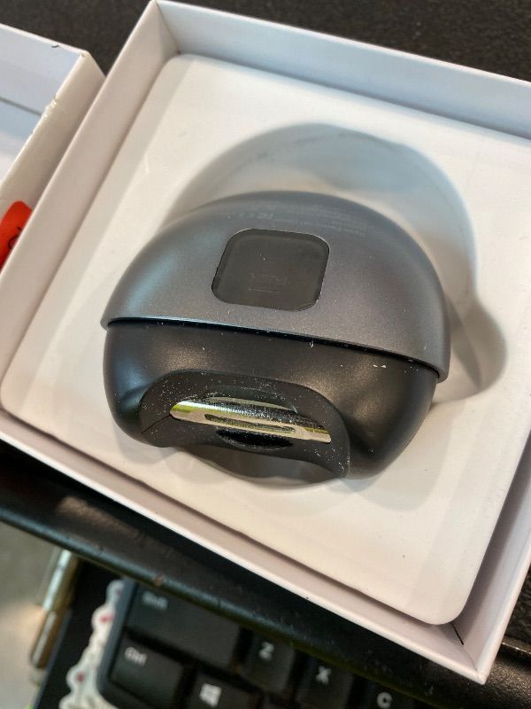Photo 1 of **UNTESTED**
SCAIKTIG Electric Automatic Nail Clipper with Light, 2 Speeds, Magnetic Cover, Nail Scraps Storage, USB Rechargeable, Safety Electric Fingernail Trimmer for Kids, Adult, Seniors, Men, Caregivers, Grey