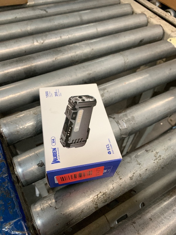 Photo 1 of **DAMAGED/SCRATCHED**
WUBEN X4 EDC Flat Flashlight with RGB Light, 1500 Lumens Mini Flashlight with Tactical Switch and Magnetic, IP68 Portable Pocket Clip USB C Flash Light for Camping, Checking, Emergencies