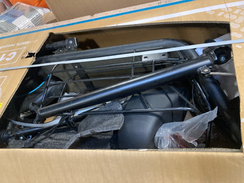 Photo 1 of ** SOLD AS IS NO REFUND/RETURN** SEE COMMENTS 
Gyroor C1S Electric Scooter with Seat for Adults - 550W Motor, Pet Basket, 19 MPH Top Speed, 20 Miles Range, 12" Pneumatic Tires, Foldable Commuting Scooter, Black