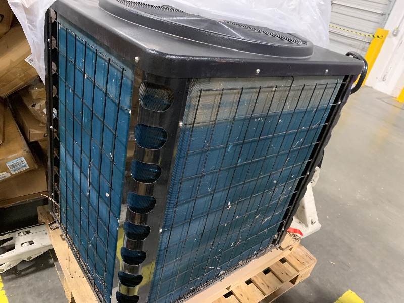Photo 1 of *** BRING BIG TRUCK ITEM IS XL ON A PALLET*** *** USED DIRTY**** DR. Infrared Heater DR-1400HP Full DC Inverter 140,000 BTU Heat Pump In-Ground and Above-Ground Swimming Pools, WiFi Smart Control via APP, Black