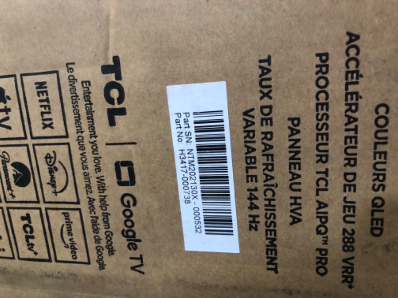 Photo 1 of *** USED *** TCL 75 Inch Class T7 Series | 4K QLED HDR | 75T7, 2025 Model | 120HZ-144HZ High Brightness Smart Google TV Dolby Atmos Audio | Voice Remote Alexa Gaming Streaming Television