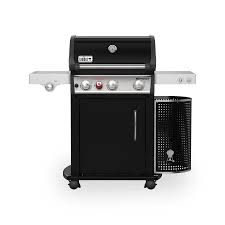 Photo 1 of *** DAMAGED TRAY MISSING SOME HARDWARE*** Weber Genesis E-335 Natural Gas Grill for Outdoor Cooking, 3 Burners and 1 Side Burner, Black – Porcelain-Enameled Cast-Iron Grates, PureBlu Burners & Sear Zone