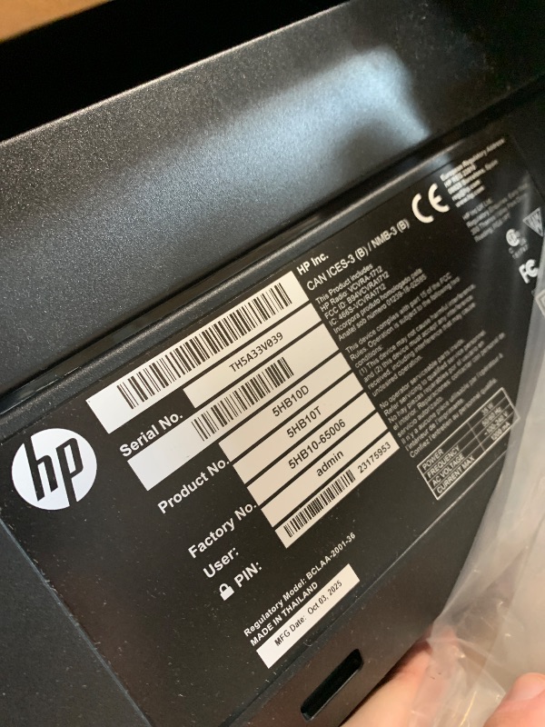 Photo 1 of *** USED MISSING POWER CORD *** HP DesignJet T650 Large Format 36-inch Plotter Printer, Includes 2-Year Onsite Warranty Support (5HB10T) - New Model