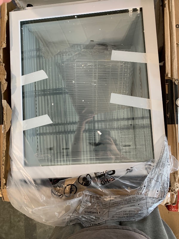 Photo 1 of *** BROKEN/ NON FUNCTIONAL*** SOLD FOR PARTS***  KoolMore 4.5 cu ft Countertop Medical Pharmacy Refrigerator with Emergency Backup Battery for Temperature Display and Alarm in White, UL Listed (KM-PHR-45C)