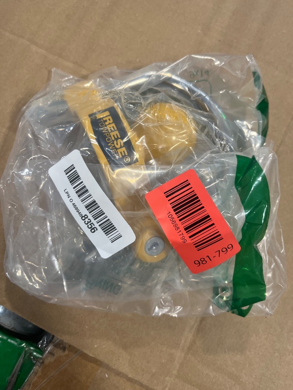 Photo 1 of **Missing parts**
REESE Towpower 72783 Coupler Lock, Adjustable Storage Security, Heavy-Duty Steel, Yellow and Chrome ( Universal Fit)