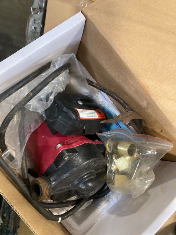 Photo 1 of ***used**
ZeroPone Recirculating Pump, 93W Water Circulator Circulating Pump NPT 3/4" w/NPT 1/2" Adapter, 15-6C 3-speed Control Recirculation for Electric Water Heater System