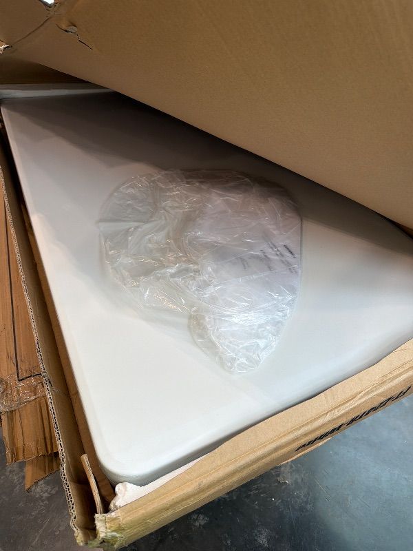 Photo 1 of **UNTESTED**
BestOffice Camping Folding 8 Foot Plastic Table, White