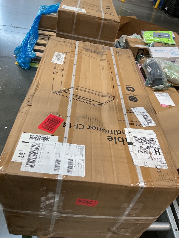 Photo 1 of **FACTOR SEALED** 14,000 BTU Portable Air Conditioner | Cools Spaces up to 750 Sq.Ft | 3-in-1 Quiet AC Unit with Remote Control & Complete Installation Kits | 3 Fan Speeds, Auto Swing, 24H Programmable Timer for Large