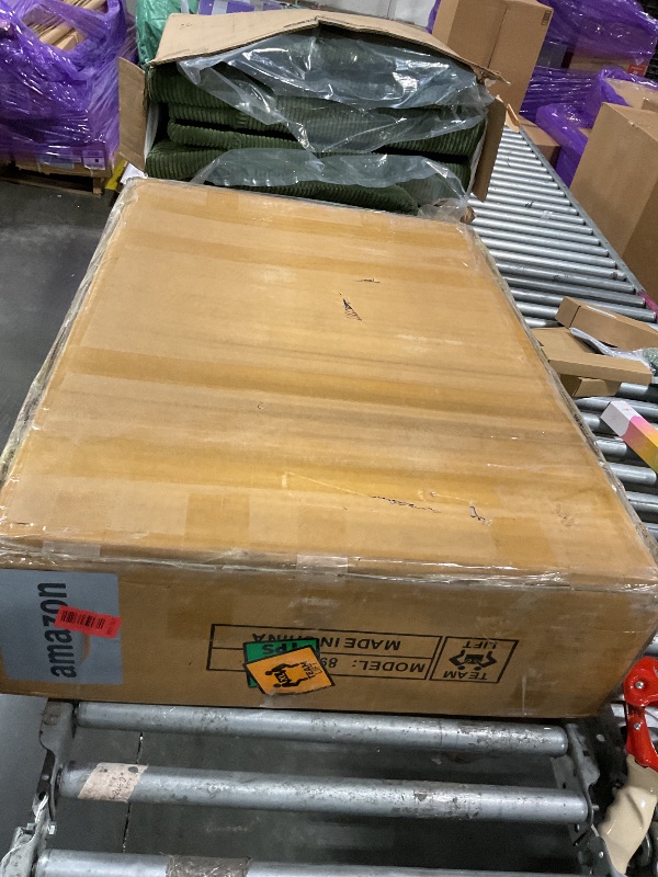 Photo 1 of **BLACK** Large Vanity Desk with 3 Color Touch Screen Dimming Mirror, Vanity Desk with Charging Station, Modern Retractable Makeup Dressing Table, Makeup Table With storage shelves and 5 Sliding Drawers, Black