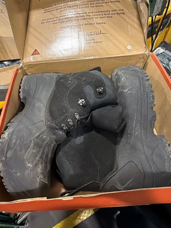 Photo 1 of ** DIRTY **
Furuian Winter Steel Toe Work Boots for Men Insulated Waterproof Work Boots for Men Steel Toe Shoes Mens Winter Snow Duck Booties 10.5