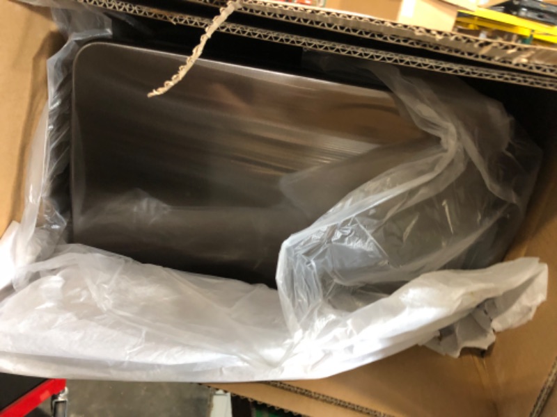 Photo 1 of *** MINOR DAMAGE DENT ON SIDE **** Home Zone Living 12 Gallon and 3 Gallon Slim Black Stainless Steel Trash Can Combo Set with Soft-Close Lids and Bag Tuck Design