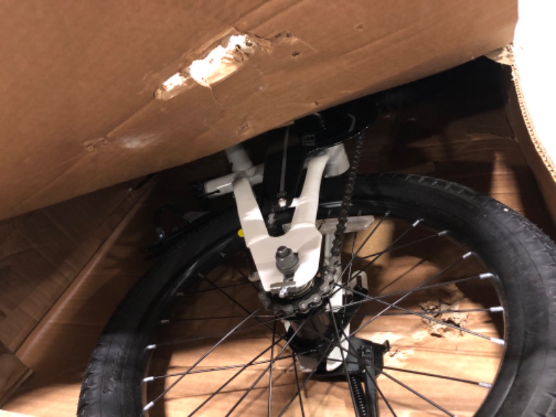 Photo 1 of *** SOLD FOR PARTS FINAL SALE ****** MISSING steering wheel, seat, pedals.*** RoyalBaby Freestyle Kids Bike 18 Inch Wheels Childrens Bicycle for Boys Girls Ages 5-9 Years, White