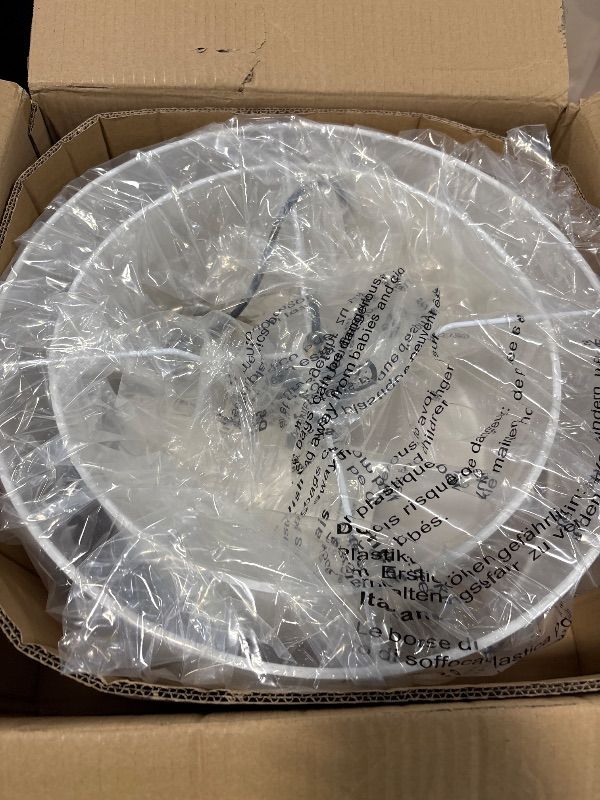 Photo 1 of **MISSING PARTS**
CALOKES 16" Dual Drum Gold 3-Light Semi Flush Mount Ceiling Light, Classic White Fabric Linen Shade Design for Living Room, Bedroom, Kitchen, Dining Room, Hallway and Entryway