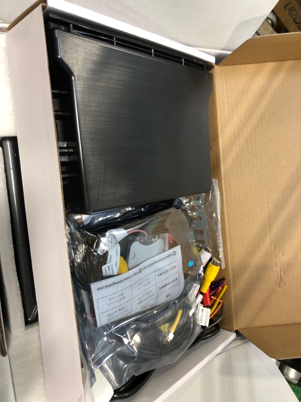 Photo 1 of **UNTESTED**
ATOTOEXCEL A5L 10.1 inch Android Double DIN & Single DIN Adaptive Car Stereo, Floating QLED Radio, Wireless Carplay & Android Auto, ChatGPT AI, WiFi/BT/USB Tethering, Backup Cam, Support HDMI Out, DSP