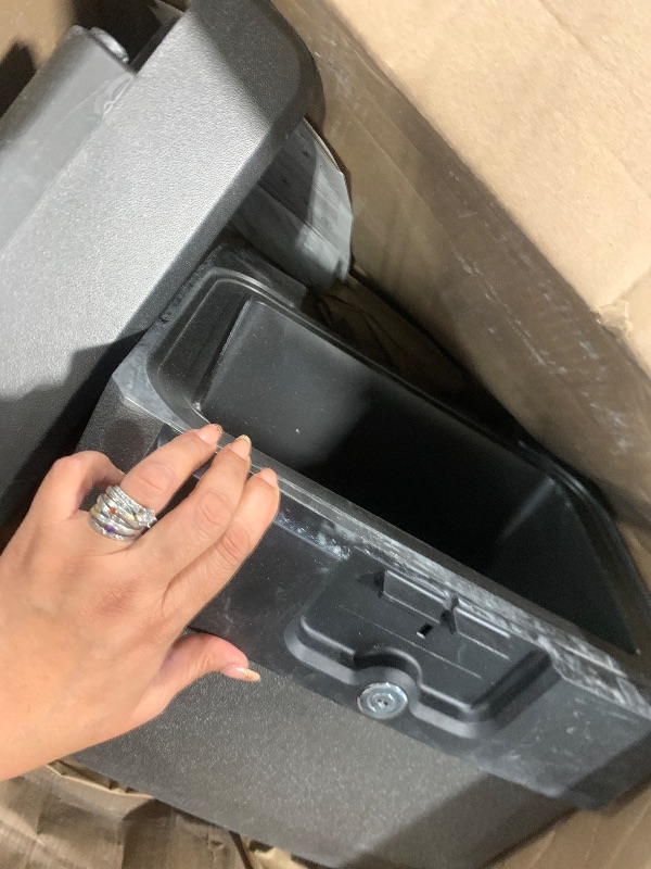 Photo 1 of ***KEYS NOT INCLUDED*** SentrySafe Black Fireproof and Waterproof Safe, File Folder and Document Box with Key Lock, Ex. 14.3 x 15.5 x 13.5 inches, HD4100