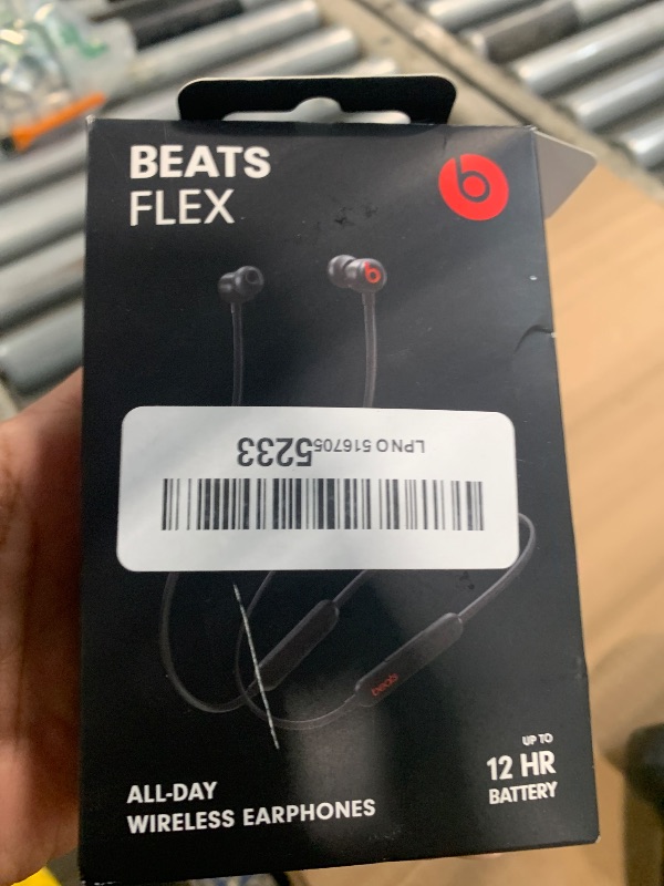 Photo 1 of **UNTESTED**
Beats Flex Wireless Earbuds - Apple W1 Headphone Chip, Magnetic Earphones, Class 1 Bluetooth, 12 Hours of Listening Time, Built-in Microphone - Black