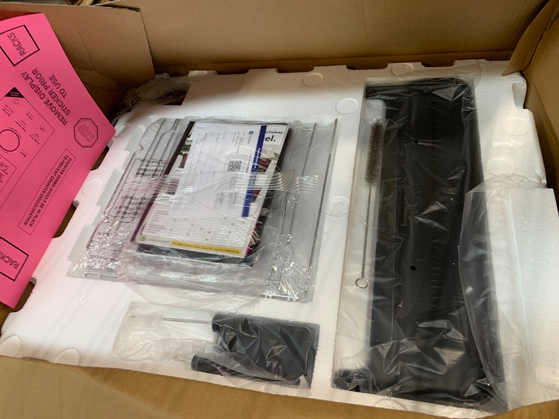 Photo 1 of ****FACTORY SEALED****
GE Profile™ Smart Indoor Pellet Smoker, with Active Smoke Filtration, 5 Smoke Control Settings, WiFi Connected, Electric, Countertop BBQ Appliance, Black