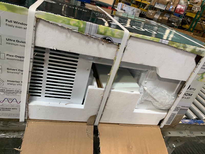 Photo 1 of ***FACTORY SEALED***
GE Profile ClearView Inverter Window Air Conditioner Unit, 12,200 BTU, Energy Efficient Cooling up to 550 sq ft., Ultra Quiet, SMART Home Capable, Includes Remote, White