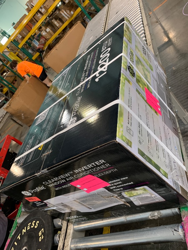 Photo 1 of ***FACTORY SEALED***
GE Profile ClearView Inverter Window Air Conditioner Unit, 12,200 BTU, Energy Efficient Cooling up to 550 sq ft., Ultra Quiet, SMART Home Capable, Includes Remote, White