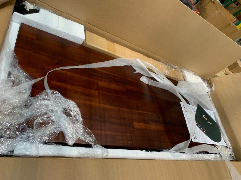 Photo 1 of ***FACTORY SEALED***
Bme Console Modern Mid-Century 2 Drawers, Unique Geometric Design Sofa Table for Entryway, Hallway, Living Room, Walnut