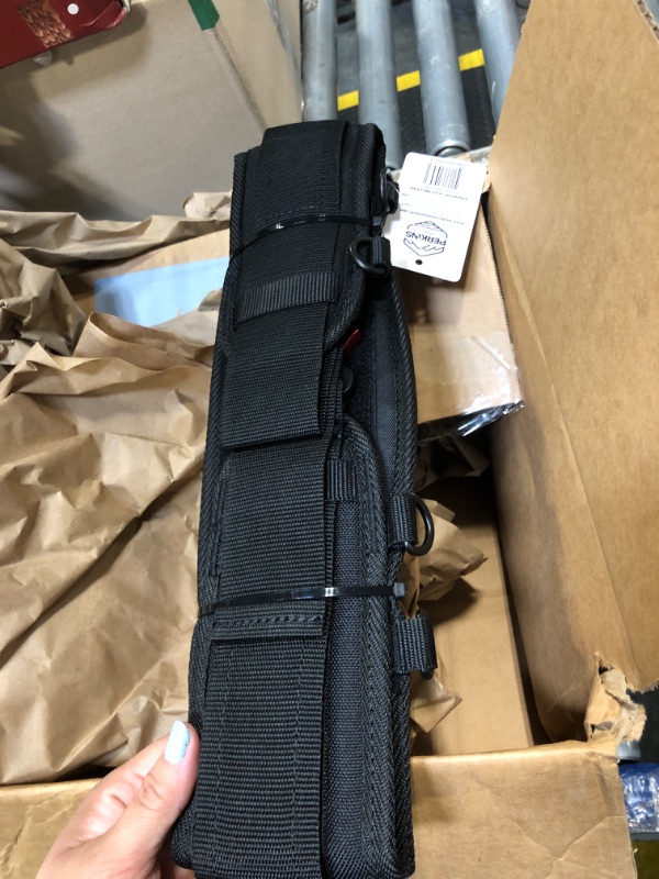 Photo 1 of *MISSING PARTS - see clerk notes*
Perkins Builder Brothers Essential Tool Belt Set With Suspenders, Ideal for Framers, Carpenters and Contractors, Medium Size, Black
