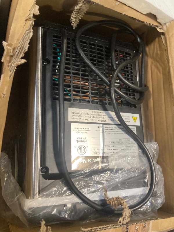 View 3 of ***FINAL SALE/NO RETURN ***
5/16/2026 ***NONE FUNCTIONAL*** EUHOMY Nugget Ice Makers for Countertop with Ice Scoop & Basket, Self-Cleaning Sonic Pebble/Pellet Ice Maker Machine with 35lbs/24H Soft Ice for Home/Kitchen/Office, Stainless Steel, Silver