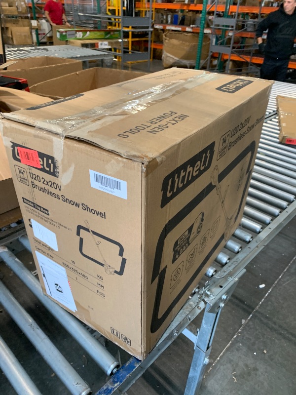Photo 1 of ***PARTIAL SET - NO BATTERIES INCLUDED*** Litheli Electric Snow Shovel Cordless 2x20V, Brushless Lightweight Battery Powered Snow Blower with 4.0Ah Battery, Easy Snow Removal Tool for Driveways, Sidewalks, Patios and Decks