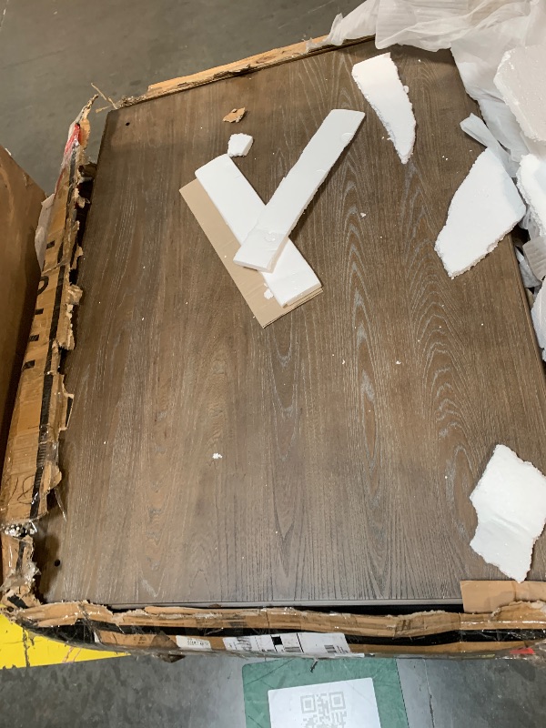Photo 1 of **** COSMETIC DAMAGE *** Signature Design by Ashley Johnelle Farmhouse Coffee Table with Weathered Gray Finish, Gray
