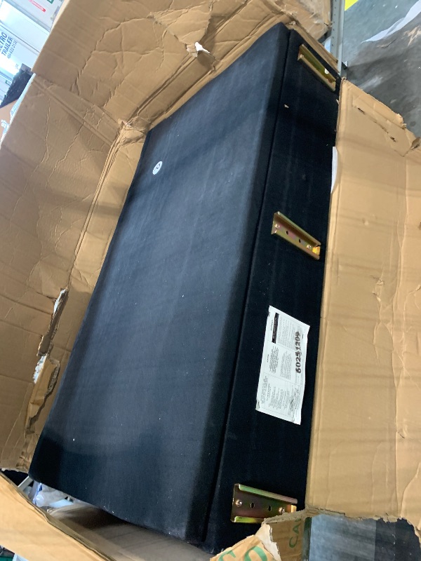 Photo 1 of *** PARTIAL SET CARTON B 2 CUSHIONS AND END SEAT******* HONBAY Sectional Sleeper Sofa with Pull Out Bed, Velvet L Shaped Couch with Storage Seat, Modular Sectional Couches for Living Room, Black