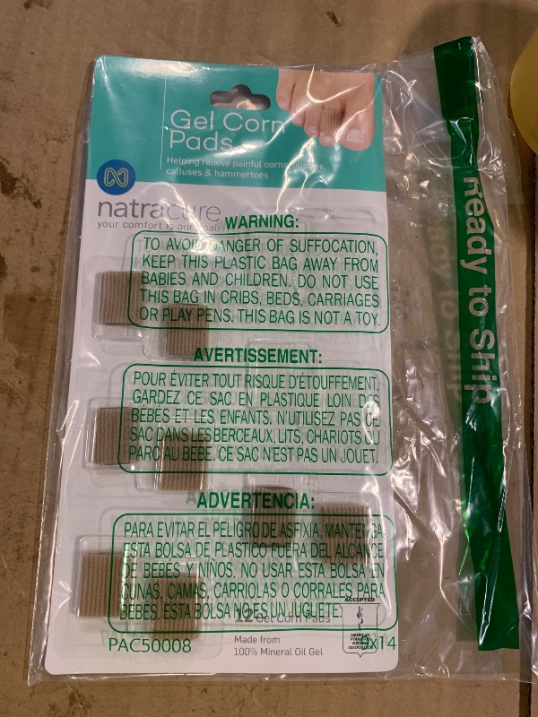 Photo 1 of ***ONLY 8***NatraCure Gel Toe Protectors - Reusable Covers for Women and Men, Bandages, Pads, Sleeves for Ingrown Toenails, Corns, Blisters, Plantar Warts - 8 Pack