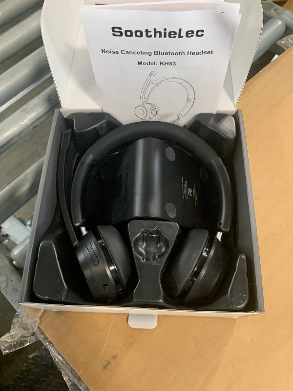Photo 1 of (Upgraded Version) Wireless Headset, Bluetooth Headset with Noise Cancelling Microphone, Best Headphones with Mic Mute & USB Dongle for PC/Computer/Laptop/Cell Phones/Remote Work/Call Center