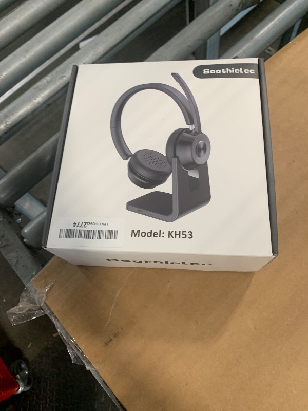Photo 1 of (Upgraded Version) Wireless Headset, Bluetooth Headset with Noise Cancelling Microphone, Best Headphones with Mic Mute & USB Dongle for PC/Computer/Laptop/Cell Phones/Remote Work/Call Center