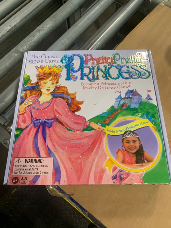 Photo 1 of ***MISSING PARTS*** Pretty, Pretty, Princess with 1990's Artwork by Winning Moves Games USA, a Delightful Jewelry Dress-Up Game for 2-4 Players, Ages 5 and Up (1222)
