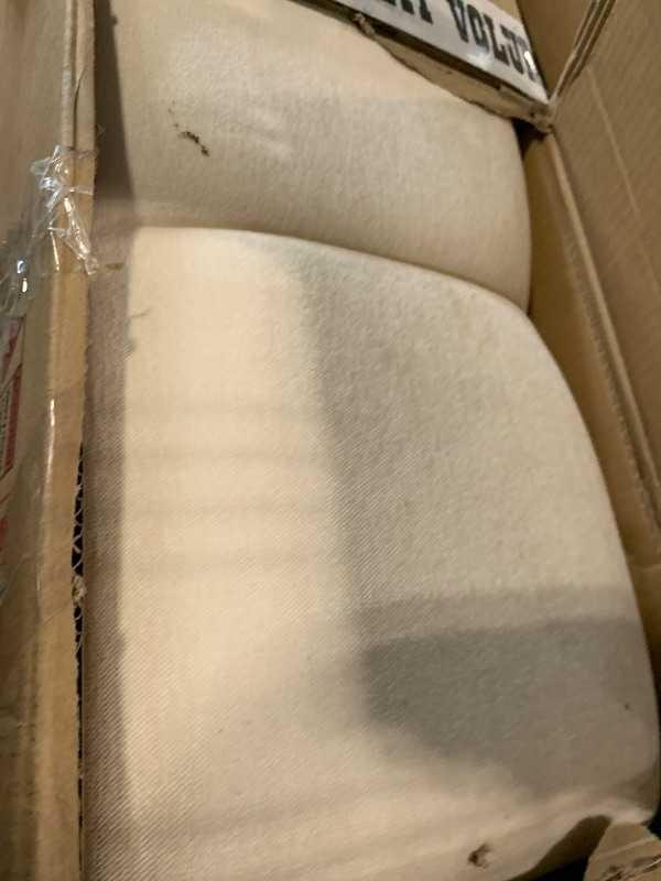 Photo 1 of **AS IS, FINAL SALE***PARTIAL SET - BOX 2/2 ONLY*** Christopher Knight Home Bettine Queen Size Bed Frame with Checkerboard Design Headboard, Elegant Chenille Upholstered Bed, Wooden Slats, Easy Assembly Platform Bed, No Box Spring Needed, Beige