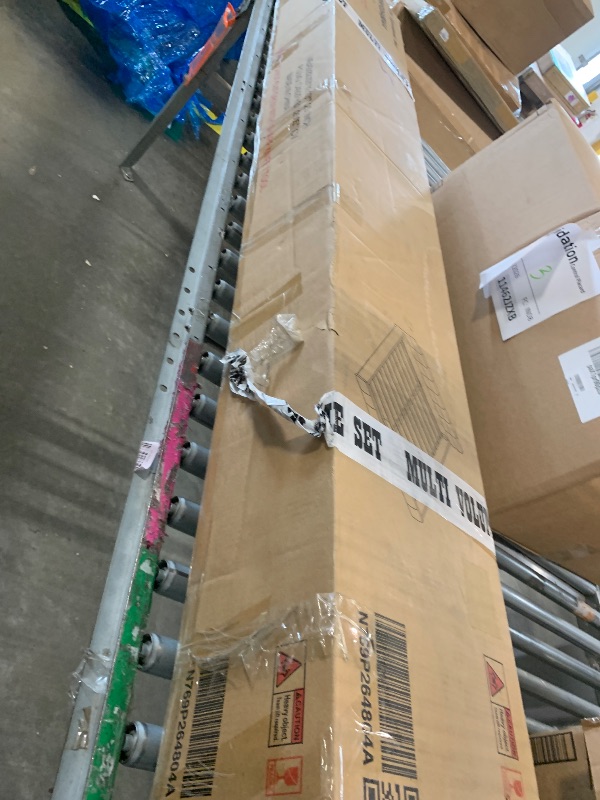 Photo 1 of **AS IS, FINAL SALE***PARTIAL SET - BOX 2/2 ONLY*** Christopher Knight Home Bettine Queen Size Bed Frame with Checkerboard Design Headboard, Elegant Chenille Upholstered Bed, Wooden Slats, Easy Assembly Platform Bed, No Box Spring Needed, Beige