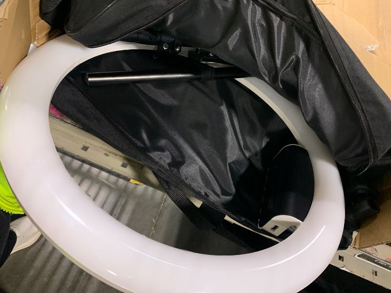 Photo 1 of ***MISSING PARTS*** Large Ring Light with Stand, 19" Ring Light Tripod for iPhone, Professional Led Ringlight for Live Streaming, Barber, Makeup, YouTube, Tiktok, White