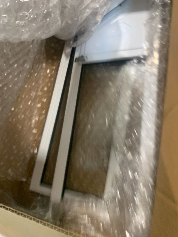 View 4 of ***MISSING HARDWARE*** VEVOR Dog Door for Sliding Glass Door, 75 7/8"-80 11/16" Adjustable Height Doggy Door for Sliding Doors, Aluminum Frame Tempered Glass Pet Door with Hinge Structure Flap and Lock for Medium-Sized Dogs