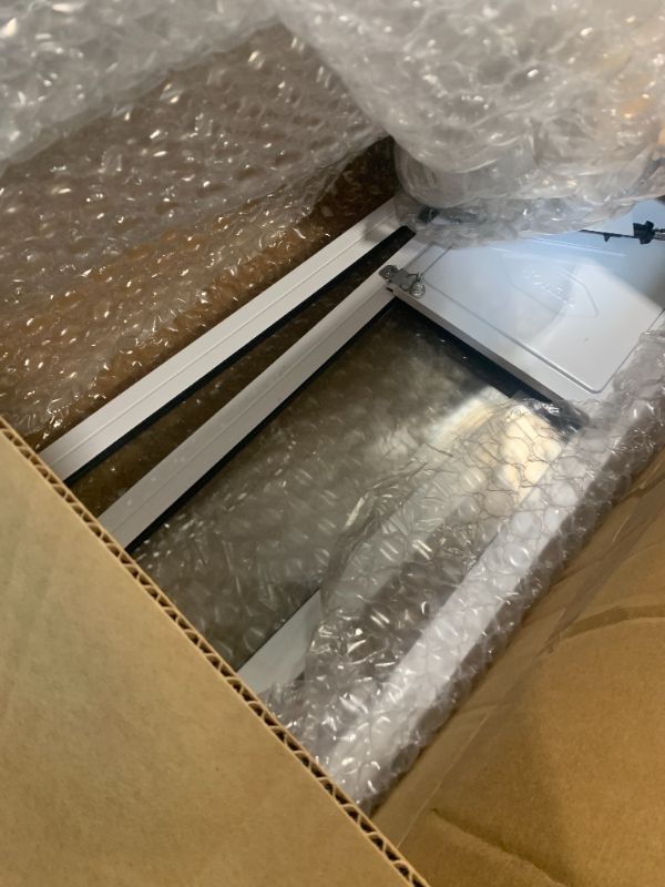 View 3 of ***MISSING HARDWARE*** VEVOR Dog Door for Sliding Glass Door, 75 7/8"-80 11/16" Adjustable Height Doggy Door for Sliding Doors, Aluminum Frame Tempered Glass Pet Door with Hinge Structure Flap and Lock for Medium-Sized Dogs