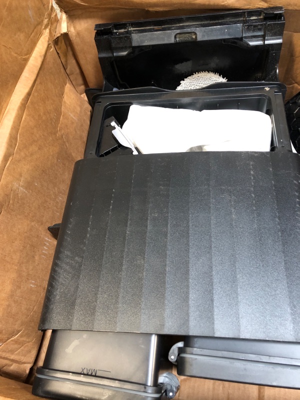 Photo 1 of ** VERY USED/ DAMAGE/ NO RETURNS** roborock Qrevo S5V Robot Vacuum and Mop, FlexiArm Edge Mopping, 12,000Pa Suction, Dual Zero-Tangle System, Smart Obstacle Avoidance, 10mm Mop Lifting, Auto Mop Washing&Drying, Self-Emptying&Refilling