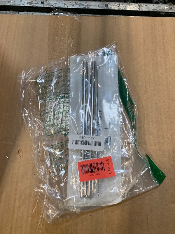 Photo 1 of [Angled Tips] 2 Pcs Jumbo Reusable Bubble Tea Straws & Smoothie Straws, 0.5" Wide Stainless Steel Straw, Metal Straw for Boba, Tapioca Pearl, Milkshakes,Smoothies | 1 Cleaning Brush & 1 Case