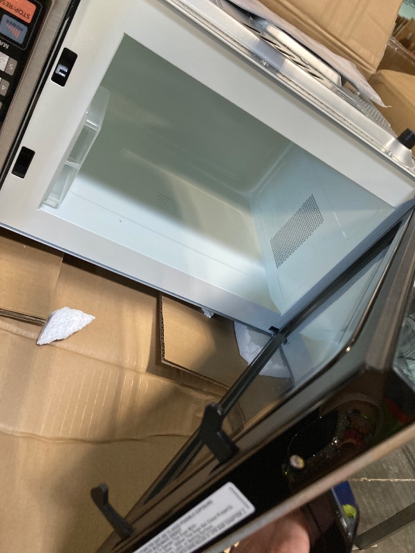 Photo 1 of ** sold as is no refund/return** Panasonic NE-1054F Compact Light-Duty Countertop Commercial Microwave Oven with 10 Programmable Memory and Touch Screen Control, Countertop Microwave Oven, 1000W, 0.8 Cu. Ft, Stainless Steel