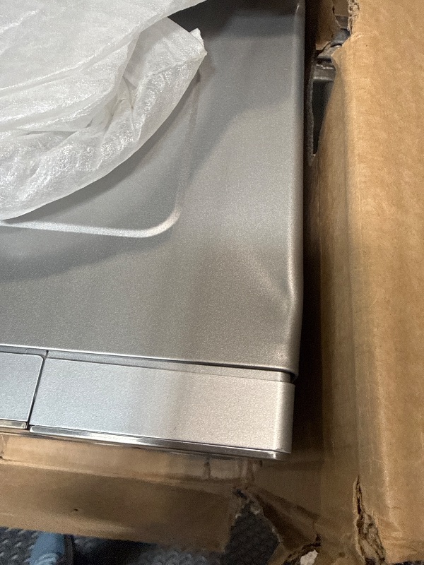 Photo 1 of ***damage minor*** SHARP Countertop Microwave Oven with Removable 13.6" Carousel Turntable, 1100 Watt, 1.6 Cubic Feet, Stainless Steel