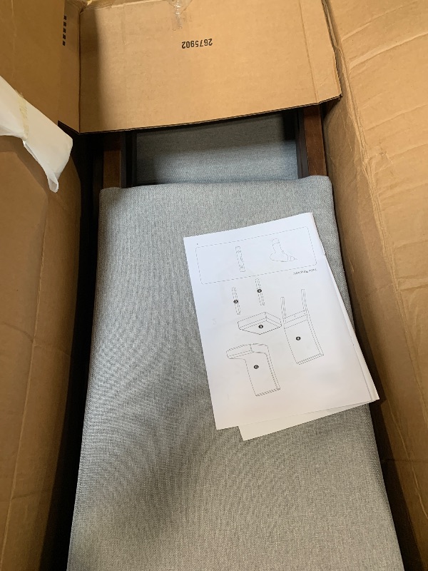 Photo 1 of ** sold as is no refund/return**  VASAGLE Dining Chairs, Parsons Chairs with Removable Fabric Cover, High Back, for Dining Room Kitchen, Set of 2, Thick Seat, 22.8 x 18.9 x 39.4 Inches, Dove Gray UKDC152G01